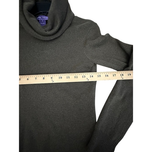 Ralph Lauren Purple Label 100% Cashmere Turtleneck Sweater Medium Italy #GH6-6 - Picture 9 of 10